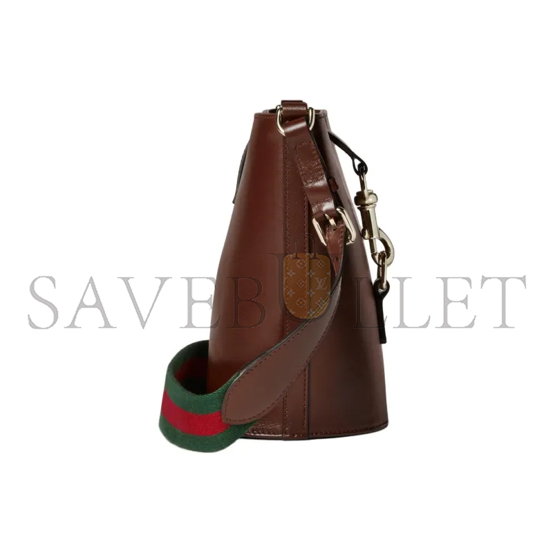 GUCCI LEATHER MINI BUCKET 782908 (20.5*18.5*12.5cm)